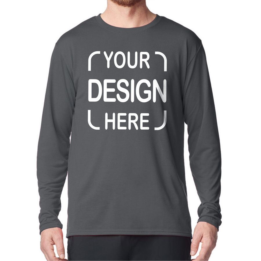 Custom Gildan® Performance Long Sleeve T-Shirt 42400 with Full-Color DTF Print