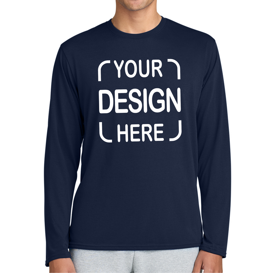 Custom Gildan® Performance Long Sleeve T-Shirt 42400 with Full-Color DTF Print
