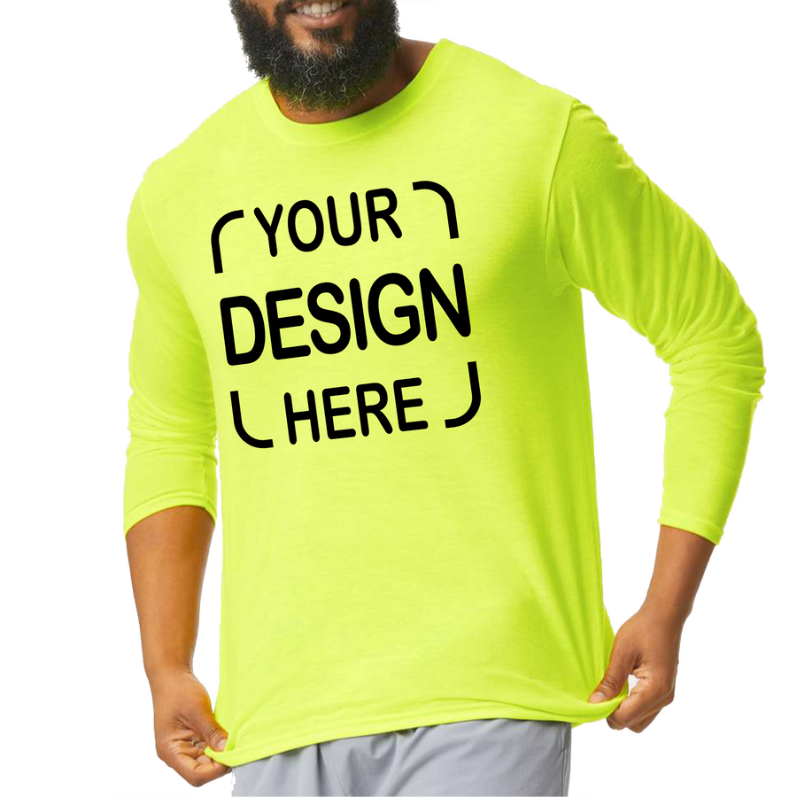 Custom Gildan® Performance Long Sleeve T-Shirt 42400 with Full-Color DTF Print