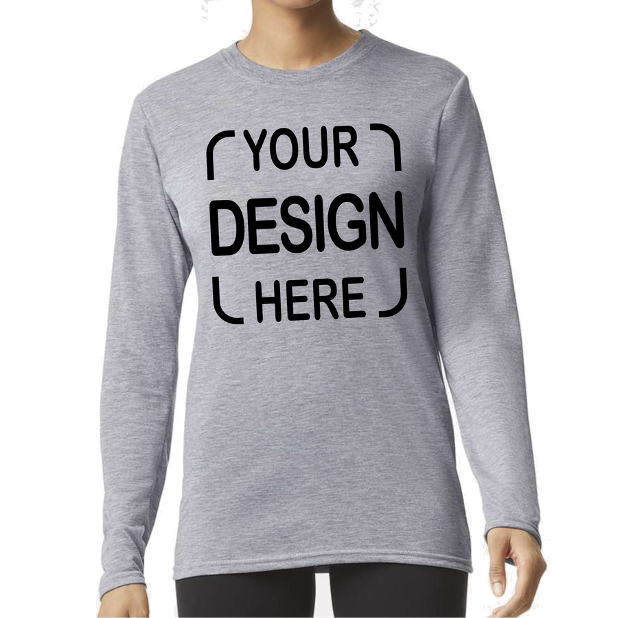 Custom Gildan® Performance Long Sleeve T-Shirt 42400 with Full-Color DTF Print