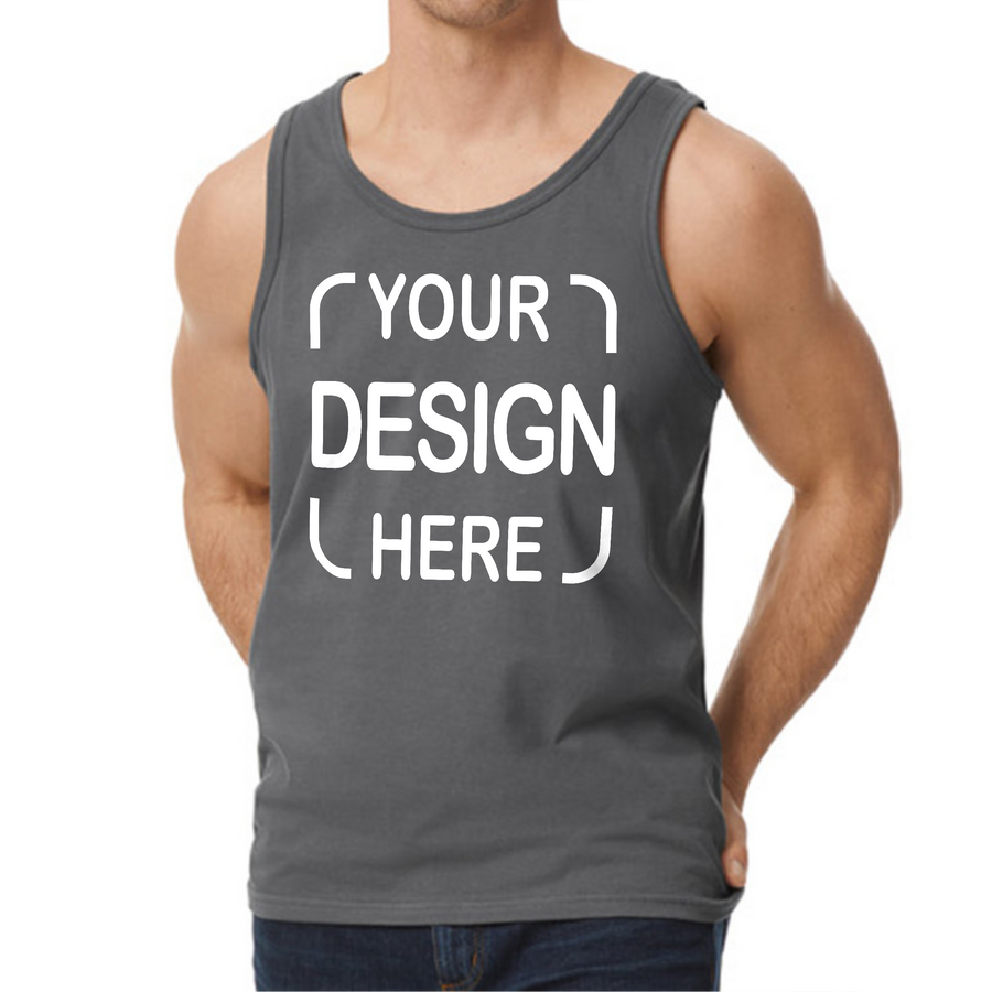 Custom Gildan® Unisex Tank Top 64200 with Full-Color DTF Print