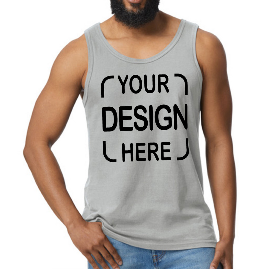 Custom Gildan® Unisex Tank Top 64200 with Full-Color DTF Print