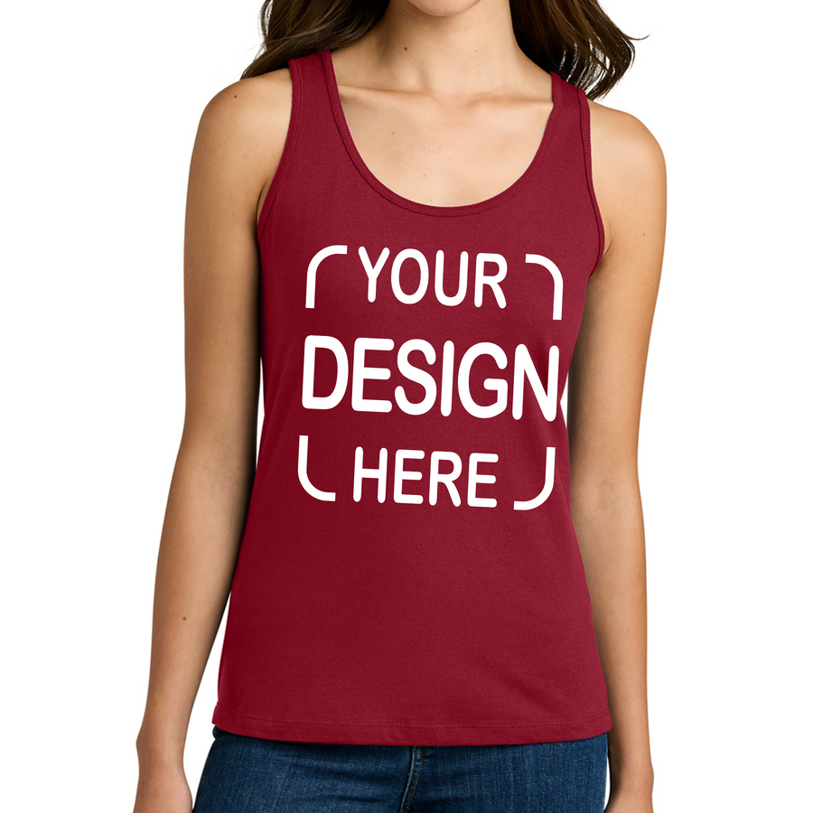 Custom Gildan® Women's Tank Top 64200L with Full-Color DTF Print