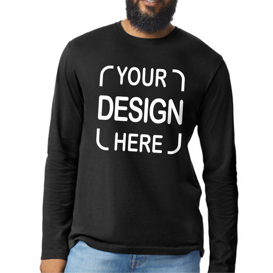 Custom Gildan Long Sleeve T-Shirt 64400 Softstyle with Full-Color Print