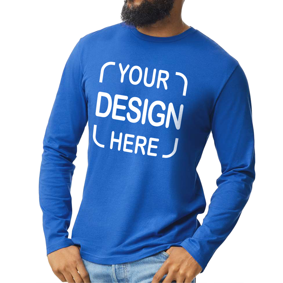 Custom Gildan Long Sleeve T-Shirt 64400 Softstyle with Full-Color Print