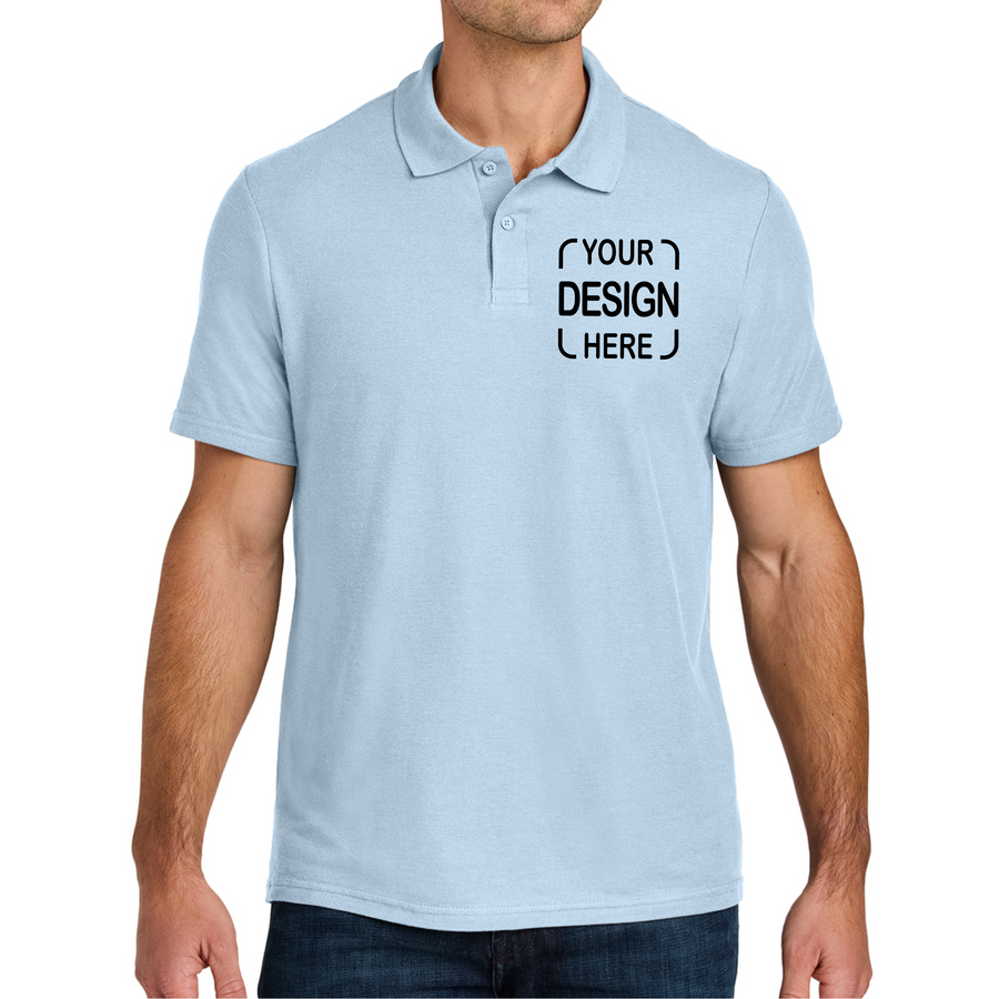 Custom Gildan Unisex Pique Polo 64800 with Full Color DTF Print