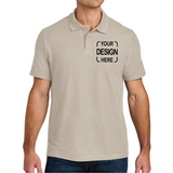 Custom Gildan Unisex Pique Polo 64800 with Full Color DTF Print