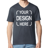 Custom Gildan® Adult V-Neck T-Shirt 64V00 with Full Color DTF Print