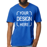 Custom Gildan® Adult V-Neck T-Shirt 64V00 with Full Color DTF Print