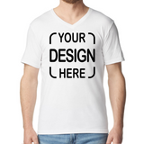 Custom Gildan® Adult V-Neck T-Shirt 64V00 with Full Color DTF Print