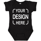 Custom Rabbit Skins® Infant Bodysuit 4424 Fine Jersey with Full-Color DTF Print