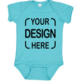 Custom Rabbit Skins® Infant Bodysuit 4424 Fine Jersey with Full-Color DTF Print