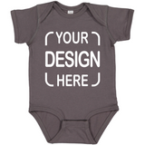Custom Rabbit Skins® Infant Bodysuit 4424 Fine Jersey with Full-Color DTF Print