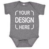Custom Rabbit Skins® Infant Bodysuit 4424 Fine Jersey with Full-Color DTF Print