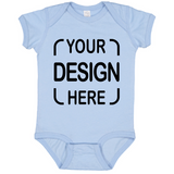 Custom Rabbit Skins® Infant Bodysuit 4424 Fine Jersey with Full-Color DTF Print