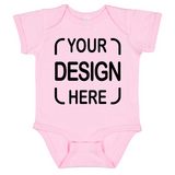 Custom Rabbit Skins® Infant Bodysuit 4424 Fine Jersey with Full-Color DTF Print