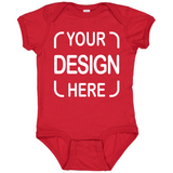 Custom Rabbit Skins® Infant Bodysuit 4424 Fine Jersey with Full-Color DTF Print