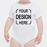 Custom Rabbit Skins® Infant Bodysuit 4424 Fine Jersey with Full-Color DTF Print