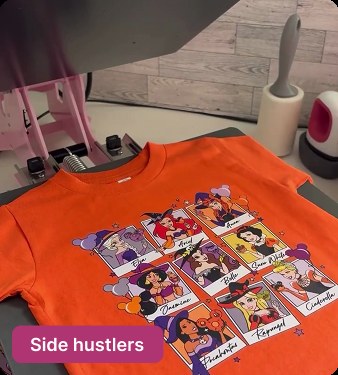 Custom apparel print sample