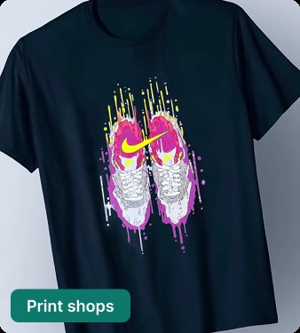 Custom apparel print sample