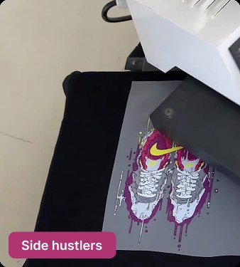 Custom apparel print sample